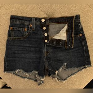 LEVIS woman’s Denim Button-Fly Shorts